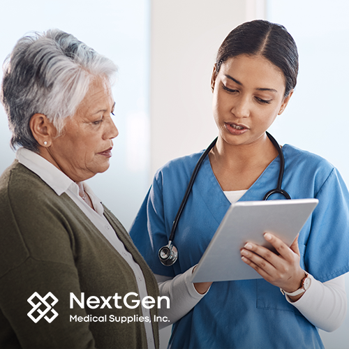 Doctor and patient having a discussion